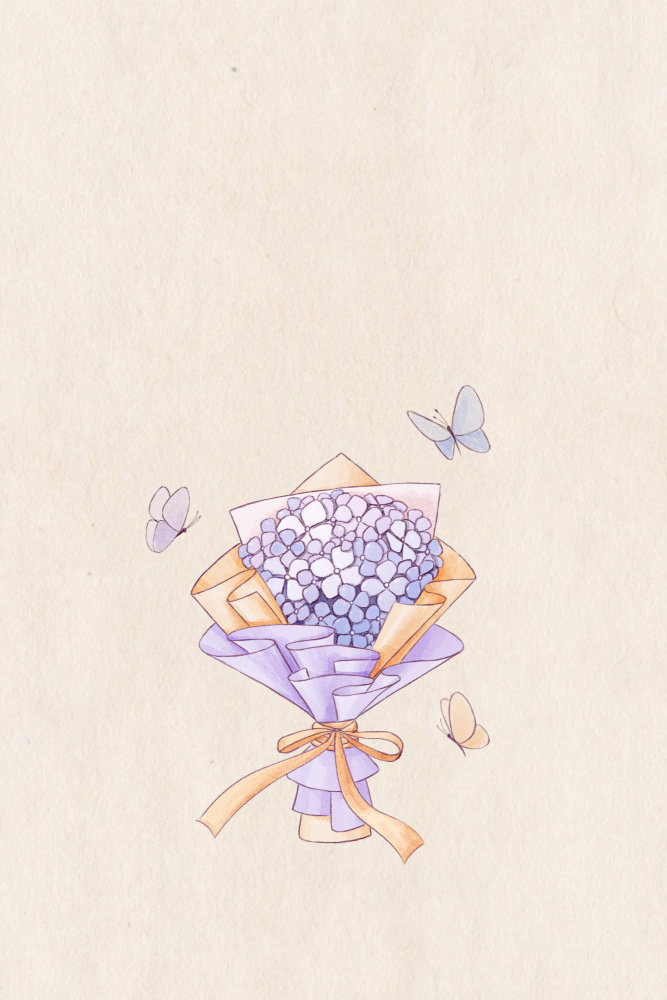 Hydrangea purple flower od Xuan Thai