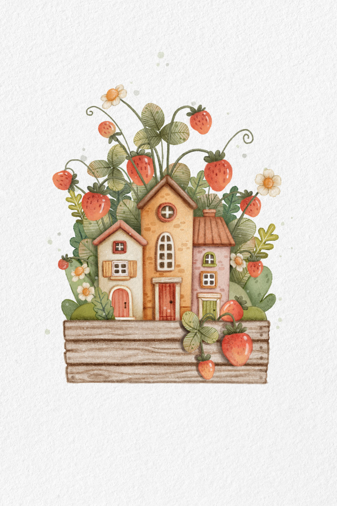 Sweet Strawberry House od Xuan Thai