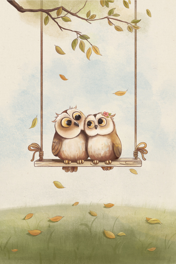 Owls in love od Xuan Thai