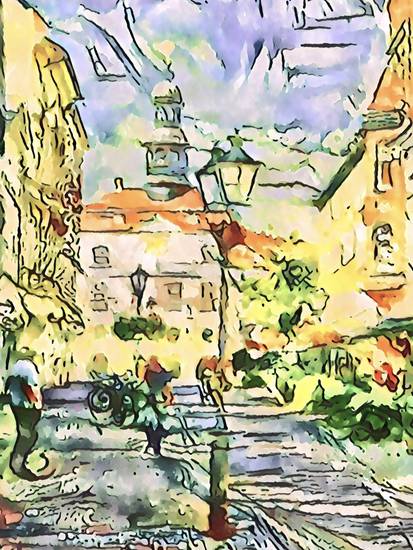 Aquarell Lüneburg #1